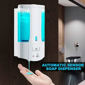 Automatic Soap Dispenser 450ml Wall Mounted Touchless Induction Sensor Foam Dispenser Kitchen Bathroom Liquid Soap Dispensers
Automatic Soap Dispenser 450ml Wall Mounted Touchless Induction Sensor Foam Dispenser Kitchen Bathroom Liquid Soap Dispensers