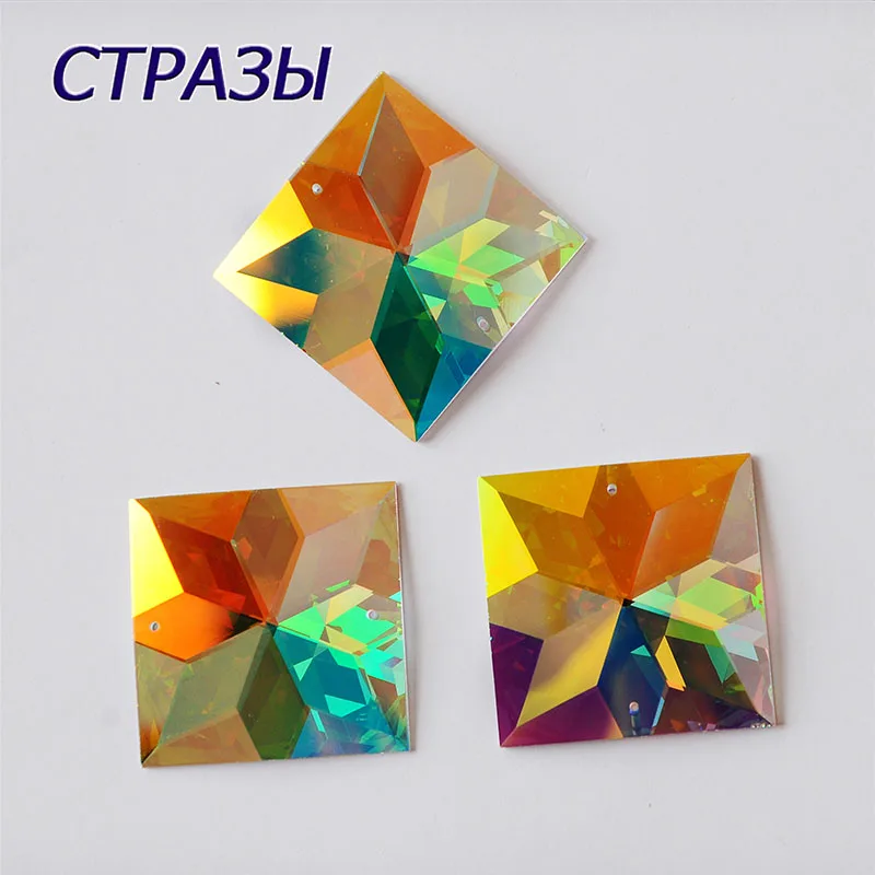 CTPA3bI 2310TH Square Crystal AB Rhinestones Glass Sewing Accessories Two Holes Flatback Mirror Stones Needlework DIY Garments
CTPA3bI 2310TH Square Crystal AB Rhinestones Glass Sewing Accessories Two Holes Flatback Mirror Stones Needlework DIY Garments