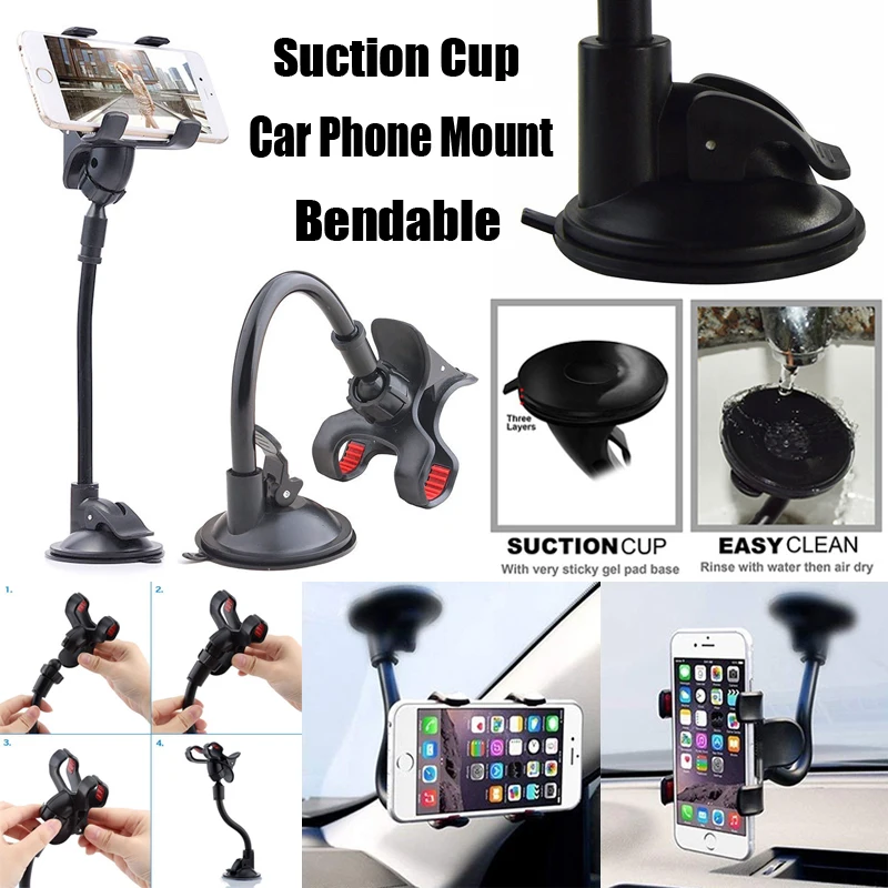 Suction Cup Car Phone Mount Windshield Clip Type Universal Cell Phone Holder for Smartphone GPS Equipment Car Accessories 
Suction Cup Car Phone Mount Windshield Clip Type Universal Cell Phone Holder for Smartphone GPS Equipment Car Accessories