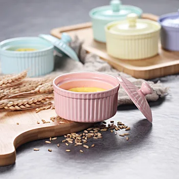 Colour Ceramics Children Small Steamed Egg Soup Bowl With Cover Lid Kids Tableware Ramekin Pudding Container Baking MINI Pot 
Colour Ceramics Children Small Steamed Egg Soup Bowl With Cover Lid Kids Tableware Ramekin Pudding Container Baking MINI Pot