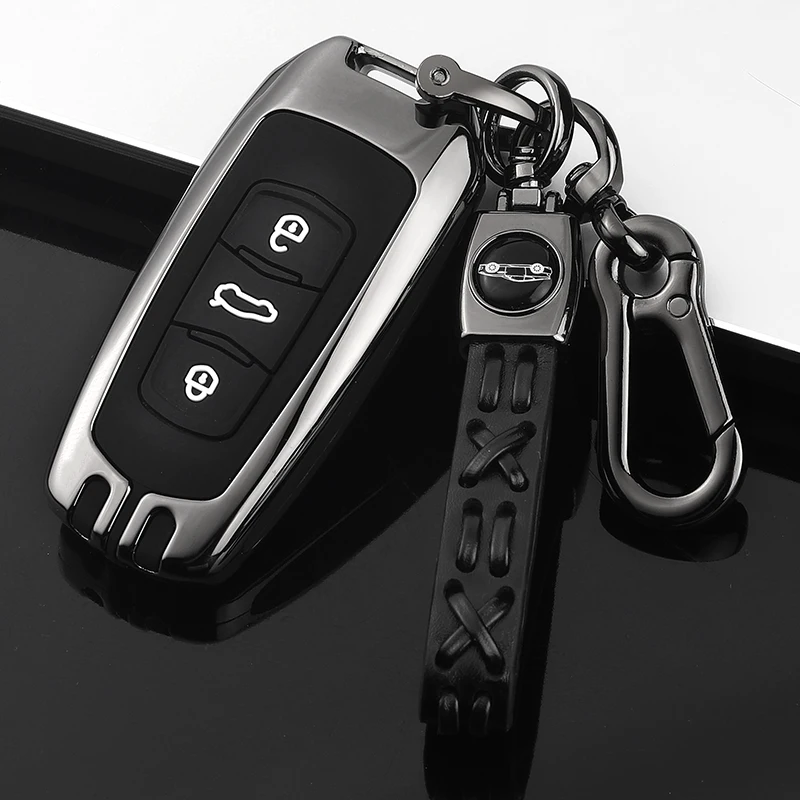 Фото Защитный чехол из цинкового сплава для ключей автомобиля Geely Atlas Boyue NL3 EX7 Emgrand X7