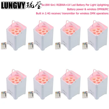 Free Shipping 8pcs/lot 6X18W RGBWA+UV DMX IR Wireless Battery Powered Led Wedding Light High Power Auto Uplight Led Par Light
Free Shipping 8pcs/lot 6X18W RGBWA+UV DMX IR Wireless Battery Powered Led Wedding Light High Power Auto Uplight Led Par Light