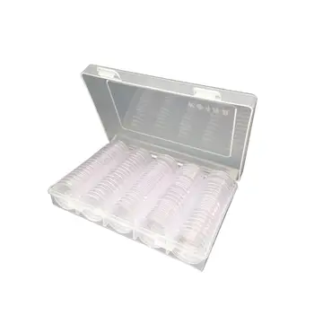 Clear Coin Protector Case Coin Collection 100 Pcs Transparent Coin Storage Box 30mm Round Coin Capsules Containers
Clear Coin Protector Case Coin Collection 100 Pcs Transparent Coin Storage Box 30mm Round Coin Capsules Containers