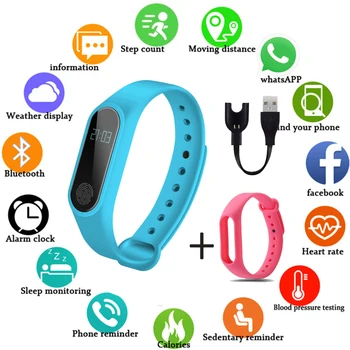 M2 Bracelet Heart Rate Blood Pressure Smart Band Fitness Tracker Smartband Bluetooth Wristband for fitbits Sports clock PK M3
M2 Bracelet Heart Rate Blood Pressure Smart Band Fitness Tracker Smartband Bluetooth Wristband for fitbits Sports clock PK M3