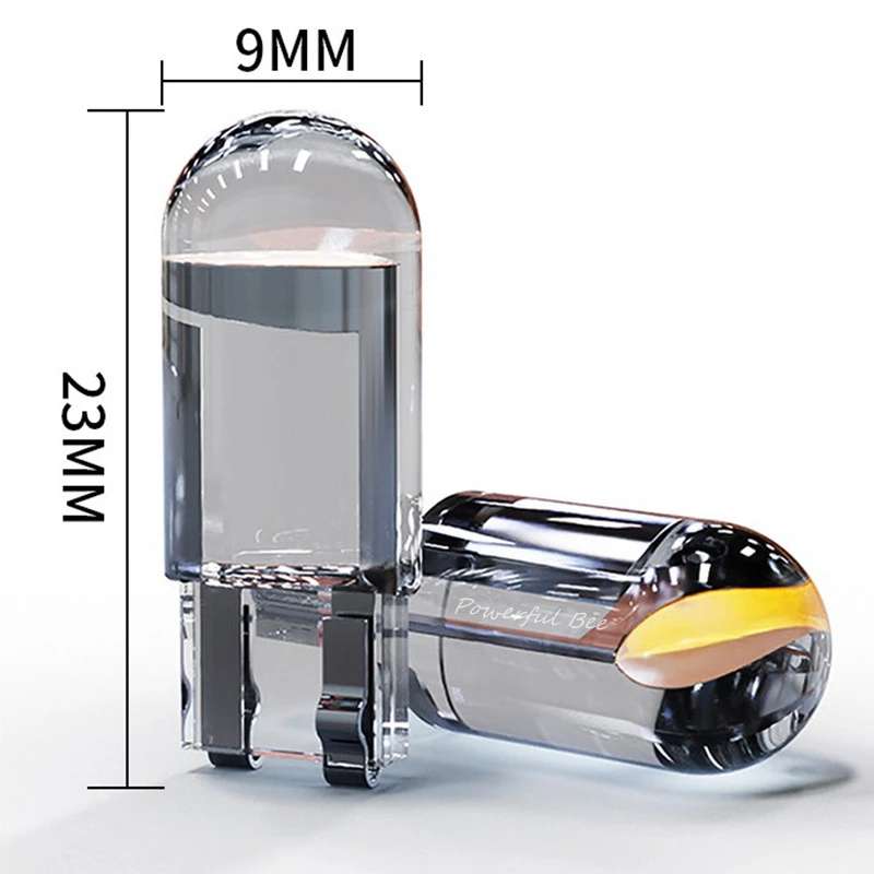 

50 x Новый Прозрачный T10/w5w COB 0,5 W DC12V автомобиль мотоцикл интерьер светодиодный дверной Купол лампы для чтения белый Янтарный красный зеленый холодный синий