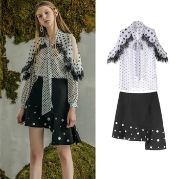 2019 summer new Polka Dot irregular skirt slim fit all over show thin Ruffle Skirt G04144
2019 summer new Polka Dot irregular skirt slim fit all over show thin Ruffle Skirt G04144