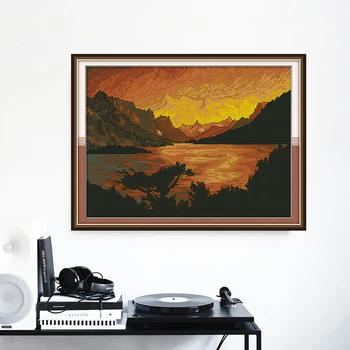 HUACAN Embroidery Sunset Scenery Needlework Sets For Full Kits White Canvas DIY Cross Stitch Landscape Home Decor 14CT
HUACAN Embroidery Sunset Scenery Needlework Sets For Full Kits White Canvas DIY Cross Stitch Landscape Home Decor 14CT