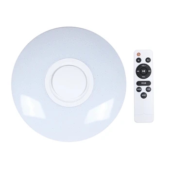 60W Rgb Flush Mount Round Starlight Music Led Ceiling Light Lamp With Bluetooth Speaker, Dimmable Color Changing Light Fixture W
60W Rgb Flush Mount Round Starlight Music Led Ceiling Light Lamp With Bluetooth Speaker, Dimmable Color Changing Light Fixture W