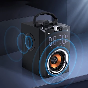 Clock Subwoofer High Power Bluetooth Speakers Portable Column For Computer with FM radio Sound System Music Center Clock speaker
Clock Subwoofer High Power Bluetooth Speakers Portable Column For Computer with FM radio Sound System Music Center Clock speaker