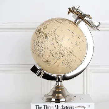 WU CHEN LONG American Creative Plane Tellurion Art Sculpture Aircraft Globe Figurine Aluminium Craft Decorations For Home R3844
WU CHEN LONG American Creative Plane Tellurion Art Sculpture Aircraft Globe Figurine Aluminium Craft Decorations For Home R3844