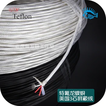 1meter US Teflon 3-core silver-plated shielded signal cable Transparent sheath sheath Ultra-fine silver-plated screen
1meter US Teflon 3-core silver-plated shielded signal cable Transparent sheath sheath Ultra-fine silver-plated screen