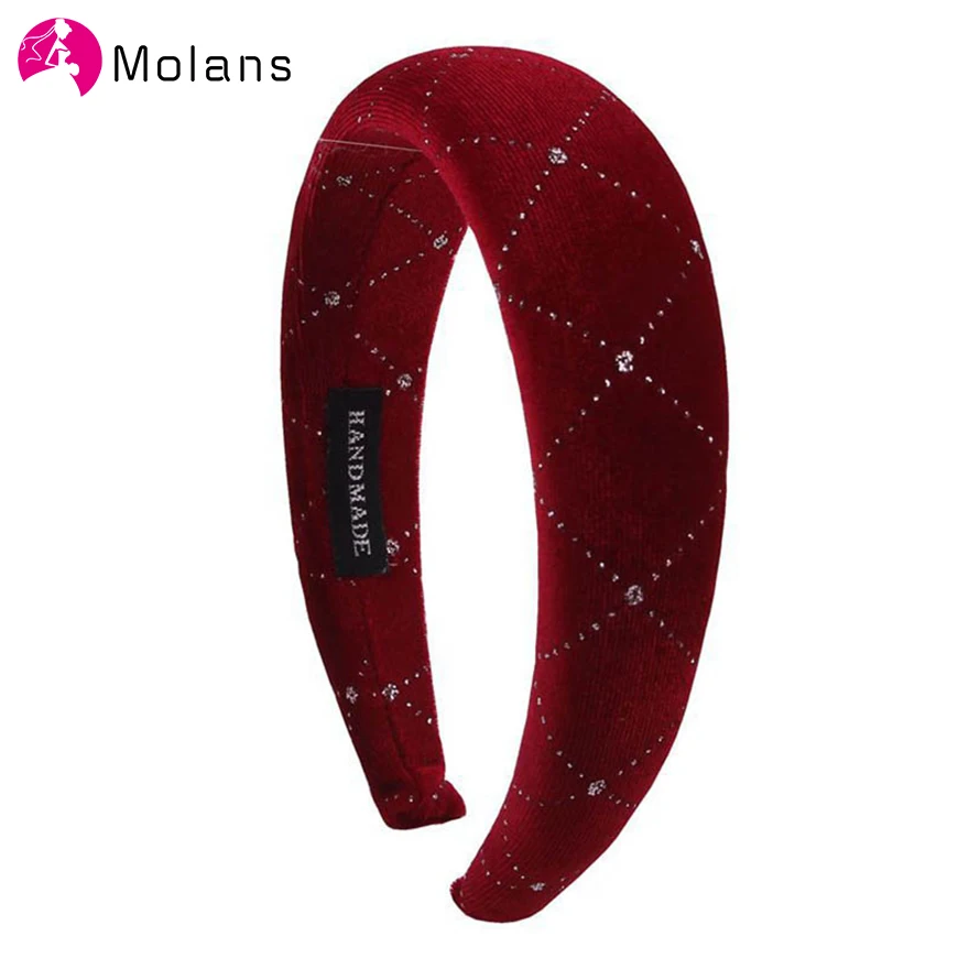 Molans New Glitter Rhombus Printed Hairbands Solid Handmade Thick Sponge Headbands Fashion Women Wide Hairbands Headpieces
Molans New Glitter Rhombus Printed Hairbands Solid Handmade Thick Sponge Headbands Fashion Women Wide Hairbands Headpieces