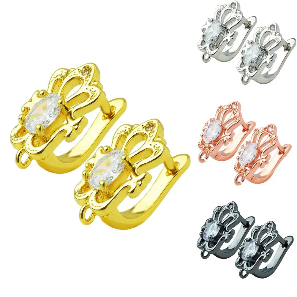 Minghuang 2020 new bohemian four-color simple zircon earrings, DIY creation and discovery earrings jewelry material accessories
Minghuang 2020 new bohemian four-color simple zircon earrings, DIY creation and discovery earrings jewelry material accessories