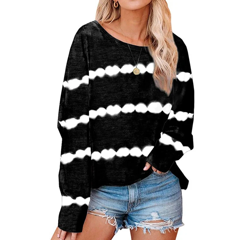 Casual Women Stripe Printed Shirts Tops 2020 New Autumn O Neck Loose Pullovers Oversize Batwing Sleeve Tee Shirts Full Regular
Casual Women Stripe Printed Shirts Tops 2020 New Autumn O Neck Loose Pullovers Oversize Batwing Sleeve Tee Shirts Full Regular