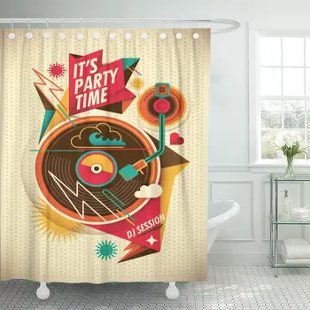 Colorful Funky Party Music Disc Turntable Cool Electronic Shower Curtain Waterproof 60 x 72 Inches Set with Hooks
Colorful Funky Party Music Disc Turntable Cool Electronic Shower Curtain Waterproof 60 x 72 Inches Set with Hooks