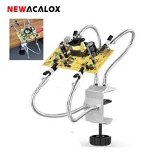 NEWACALOX Desk Clamp Soldering Station Holder PCB Alligator Clip Multi Soldering Helping Hand Third Hand Tool for Welding Repair
NEWACALOX Desk Clamp Soldering Station Holder PCB Alligator Clip Multi Soldering Helping Hand Third Hand Tool for Welding Repair