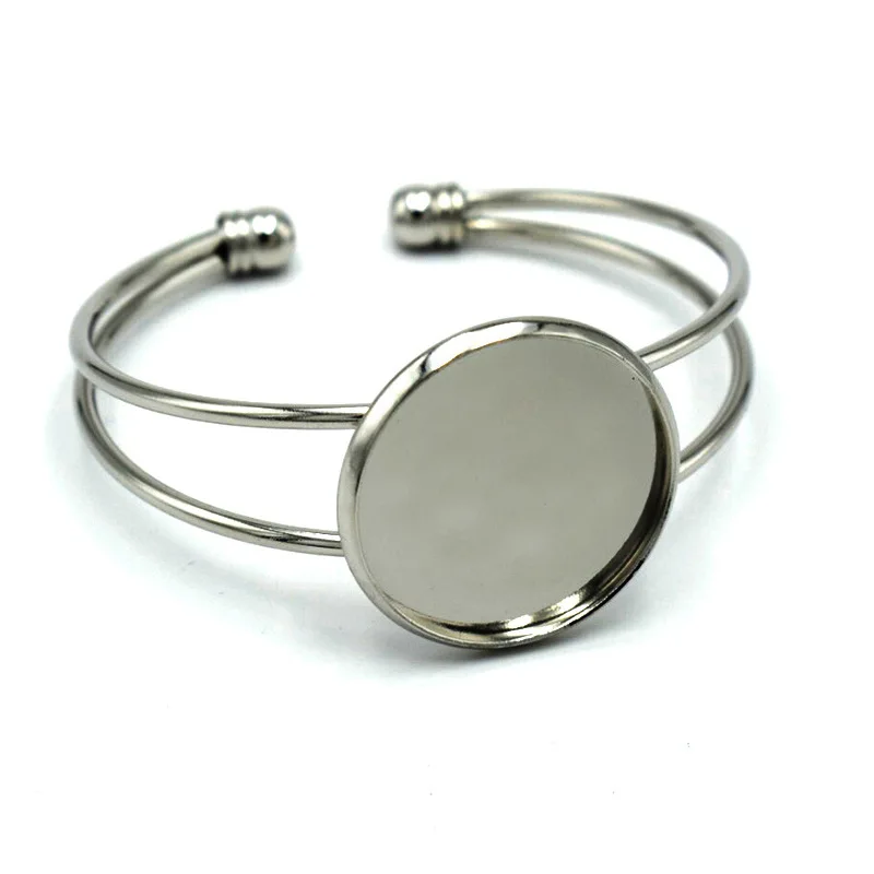 25mm Bangle Bracelet Cabochon Cameo Bezel Setting Blank Base Tray DIY Jewelry Making Findings Silver/Rose Gold/Bronze/White K
25mm Bangle Bracelet Cabochon Cameo Bezel Setting Blank Base Tray DIY Jewelry Making Findings Silver/Rose Gold/Bronze/White K