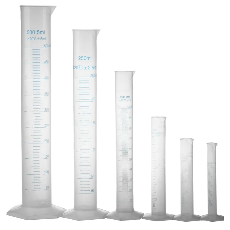 10 25 50 100 250 500ml graduated cylinder to measure students Laboratory DIY 6 pcs
10 25 50 100 250 500ml graduated cylinder to measure students Laboratory DIY 6 pcs
