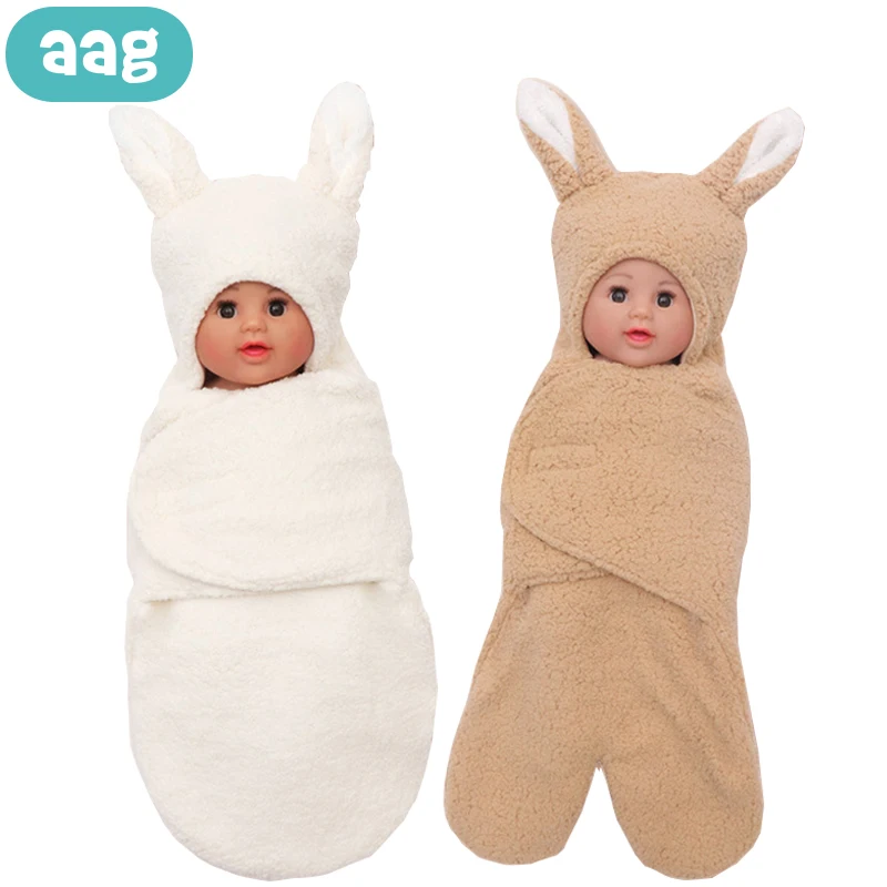 

AAG Winter Warm Baby Sleeping Bag Swaddle Baby Lamb Cashmere Sleepsack Diaper Cocoon Newborns Stroller Envelope for Discharge