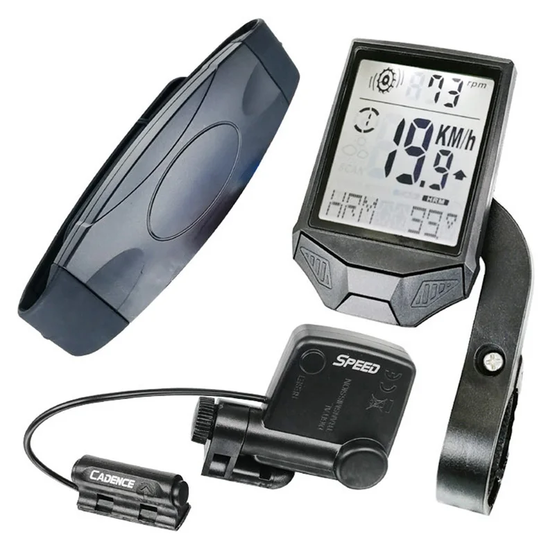 Wireless Bicycle Computer Bike Odometer Speedometer LCD Display Holder 3 in 1 Cycling Computer Cadence Sensor Heart Rate Monitor
Wireless Bicycle Computer Bike Odometer Speedometer LCD Display Holder 3 in 1 Cycling Computer Cadence Sensor Heart Rate Monitor