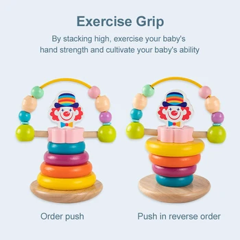 Children Baby Toy Wooden Jenga Building Block Colored Doll Clown Creative Educational Toys Stacking Game Rainbow Puzzle Games
Children Baby Toy Wooden Jenga Building Block Colored Doll Clown Creative Educational Toys Stacking Game Rainbow Puzzle Games