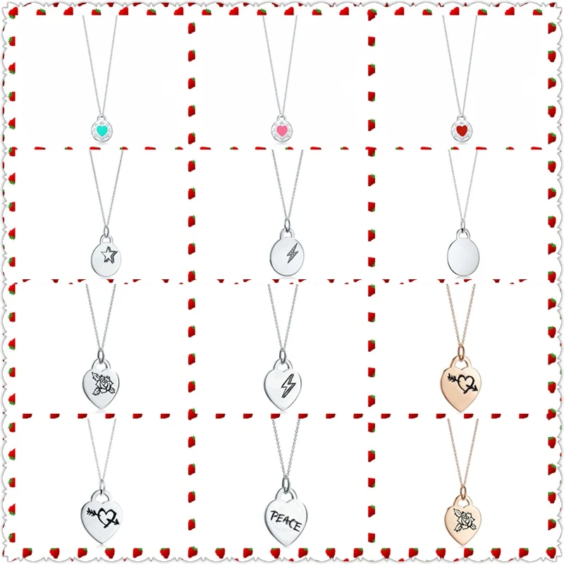 1:1 S925 Sterling Silver Genuine Heart-Shape Rose Lightning Rounded Pendant Special Necklace Women Logo Fine Jewelry
1:1 S925 Sterling Silver Genuine Heart-Shape Rose Lightning Rounded Pendant Special Necklace Women Logo Fine Jewelry