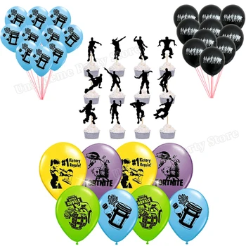 Birthady Party Supplies Fortnites Foil Balloons Fortress Night Latex Balloon Cake Flag DIY Decorations Air Globos Kid Child Gift
Birthady Party Supplies Fortnites Foil Balloons Fortress Night Latex Balloon Cake Flag DIY Decorations Air Globos Kid Child Gift