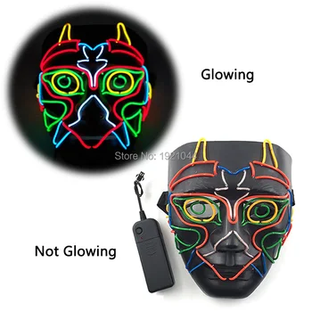 New LED Colorful Party Mask Halloween Mask LED Glowing Props Festival Horror Mask for Halloween Party Decoration
New LED Colorful Party Mask Halloween Mask LED Glowing Props Festival Horror Mask for Halloween Party Decoration
