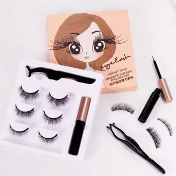 3 Pairs Magnetic False Eyelashes Magnetic Liquid Eyeliner Set 6 Magnets Natural Eyelashes Extension Lasting Magnetic Makeup Tool
3 Pairs Magnetic False Eyelashes Magnetic Liquid Eyeliner Set 6 Magnets Natural Eyelashes Extension Lasting Magnetic Makeup Tool