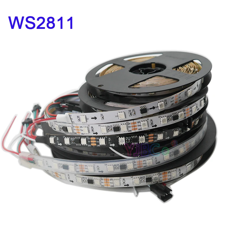 Addressable WS2811 Smart Pixel Led Strip;1m/3m/5m DC12V 30/48/60leds/m full color WS2811 IC RGB led light Tape
Addressable WS2811 Smart Pixel Led Strip;1m/3m/5m DC12V 30/48/60leds/m full color WS2811 IC RGB led light Tape