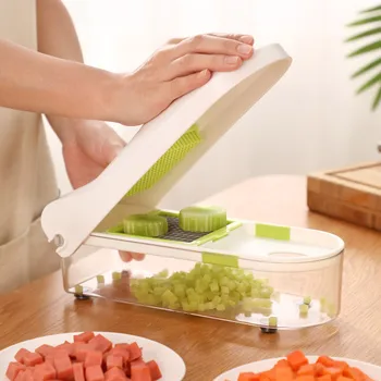 Multifunctional Vegetable Cutter Dicing Cutter Fruit And Vegetable Cutter Block Kitchen Household Platter Onion Mesh Knife 
Multifunctional Vegetable Cutter Dicing Cutter Fruit And Vegetable Cutter Block Kitchen Household Platter Onion Mesh Knife