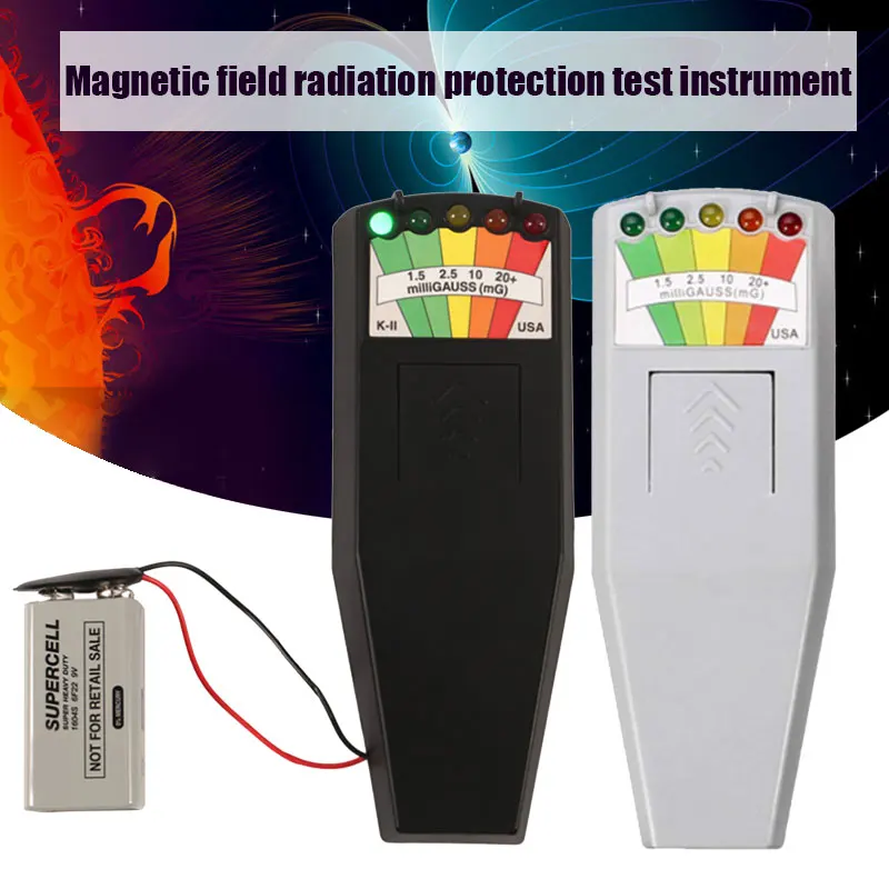 Electromagnetic Field EMF Meter Ghost Hunting Detector Portable EMF Magnetic Field Detector 5 LED Meter Testing Tools
Electromagnetic Field EMF Meter Ghost Hunting Detector Portable EMF Magnetic Field Detector 5 LED Meter Testing Tools
