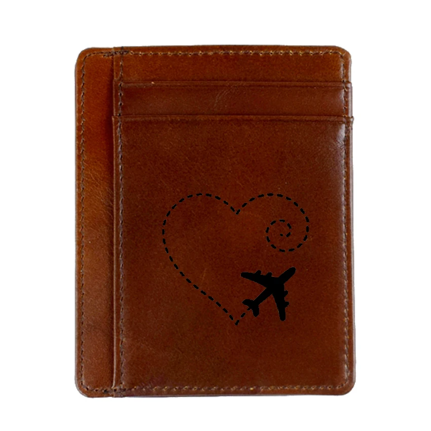 Женский кошелек из натуральной кожи с рисунком сердца | Багаж и сумки