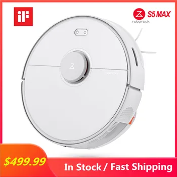 Roborock S5 Max Laser Navigation Robot Vacuum Cleaner WIFI APP Control Automatic Sweep Sterilize AI Recharge Upgrade Of S50 S55
Roborock S5 Max Laser Navigation Robot Vacuum Cleaner WIFI APP Control Automatic Sweep Sterilize AI Recharge Upgrade Of S50 S55