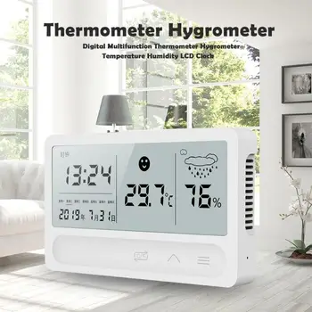 Digital Multifunction Thermometer Hygrometer Temperature Humidity LCD Clock Support Dropshipping
Digital Multifunction Thermometer Hygrometer Temperature Humidity LCD Clock Support Dropshipping