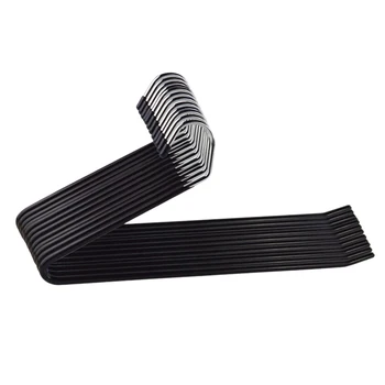 Metal Slacks/Trousers Hangers Open Ended Pants Easy Slide Organizers, Chrome and Black Friction, Non-Slip Arms, Set of 10
Metal Slacks/Trousers Hangers Open Ended Pants Easy Slide Organizers, Chrome and Black Friction, Non-Slip Arms, Set of 10