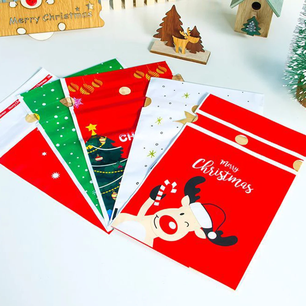 christmas gift bag pvc disposable tote christmas candy gift b