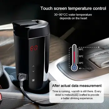 Intelligent Car Electric Cup Heating Cup Constant Temperature Water Cup Adjustment Temperature Kettle 12V Boiling Water Hot Cup
Intelligent Car Electric Cup Heating Cup Constant Temperature Water Cup Adjustment Temperature Kettle 12V Boiling Water Hot Cup