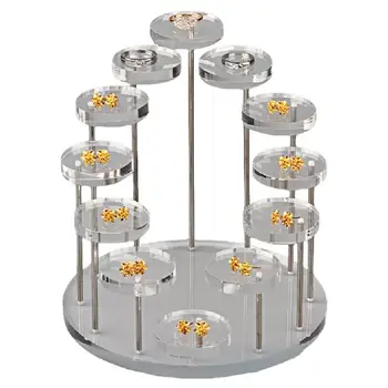 Rotatable Jewelry Display Stands Acrylic Earrings Rings Storage Rack For Home Decoration Easy To Clean For Girls And Women
Rotatable Jewelry Display Stands Acrylic Earrings Rings Storage Rack For Home Decoration Easy To Clean For Girls And Women