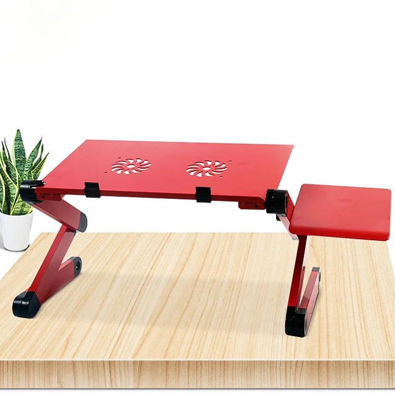 Portable laptop desk aluminum computer desk stand table Ergonomic lap table with mouse board and fan for Study and entertainment
Portable laptop desk aluminum computer desk stand table Ergonomic lap table with mouse board and fan for Study and entertainment