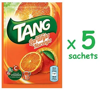 Cmagic® - 5 bolsas de 30 g de polvos Tang de naranja para 5 litros de bebida, con vitaminas A, B2 y C, y ácido fólico
Cmagic® - 5 bolsas de 30 g de polvos Tang de naranja para 5 litros de bebida, con vitaminas A, B2 y C, y ácido fólico