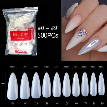 100/500pcs Stiletto Long False Nails Art Tips Fake Nail Nature Clear Full Cover Acrylic DIY Nail Extensions Press On Nails Tools
100/500pcs Stiletto Long False Nails Art Tips Fake Nail Nature Clear Full Cover Acrylic DIY Nail Extensions Press On Nails Tools