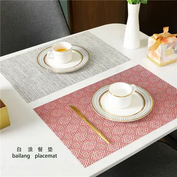New Products American Simple Environmentally Friendly Waterproof Insulated Western-style Placemat Teslin PVC Mat Anti-slip Place
New Products American Simple Environmentally Friendly Waterproof Insulated Western-style Placemat Teslin PVC Mat Anti-slip Place