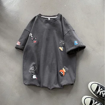 ZHIJING Korean-style BOY'S Summer INS Half-sleeve Shirt Couples Loose-Fit Half Sleeve 
ZHIJING Korean-style BOY'S Summer INS Half-sleeve Shirt Couples Loose-Fit Half Sleeve