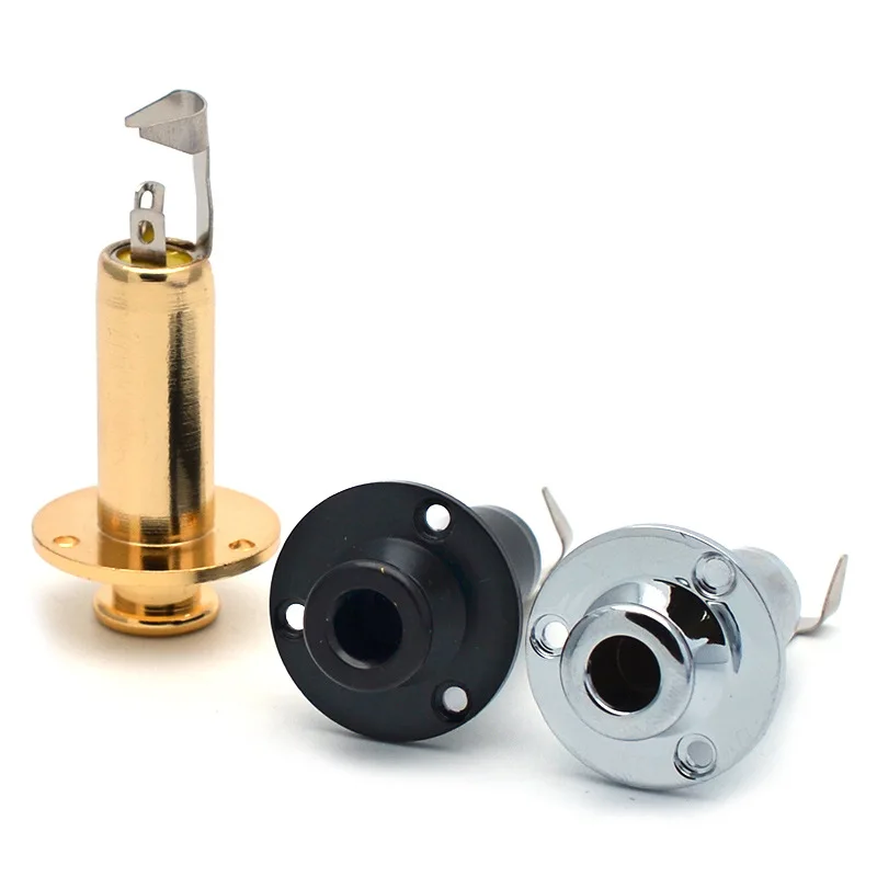 6.35mm Jack Socket Brass Acoustic Electric Guitar End Pin Output Input Jack Guitar Plug Socket for Guitar Part Black/Silver/Gold
6.35mm Jack Socket Brass Acoustic Electric Guitar End Pin Output Input Jack Guitar Plug Socket for Guitar Part Black/Silver/Gold