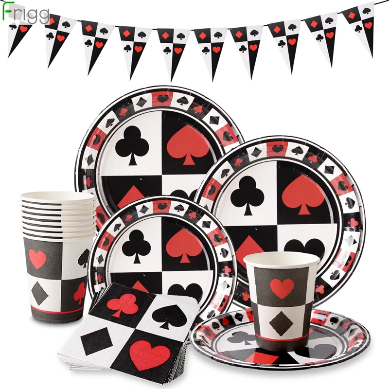Casino Theme Decoration Playing Card Disposable Tableware Poker Las Vegas Party Decoration Balloon Game Night Magic Party Supply
Casino Theme Decoration Playing Card Disposable Tableware Poker Las Vegas Party Decoration Balloon Game Night Magic Party Supply