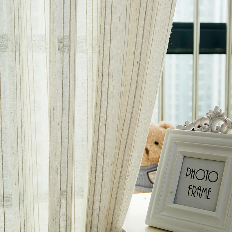 CDIY Linen Stripe Tulle Curtains for Living Room Japan Style Sheer Curtain for Bedroom Voile Curtain Window Treatments Drapes
CDIY Linen Stripe Tulle Curtains for Living Room Japan Style Sheer Curtain for Bedroom Voile Curtain Window Treatments Drapes