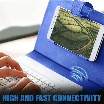 Portable Bluetooth Keyboard Case Mobile Phone Wireless Keyboard PU Leather Protective Cover for 4.5inch-6.8inch Smart Phone
Portable Bluetooth Keyboard Case Mobile Phone Wireless Keyboard PU Leather Protective Cover for 4.5inch-6.8inch Smart Phone