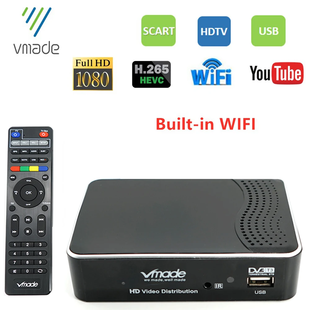 DVB-T2 Tuner Digital TV Receiver 1080P HD DVB T2 Set Top Box Built-in WIFI Support YouTube H.265 HEVC AC3 TV Decoder Tuner
DVB-T2 Tuner Digital TV Receiver 1080P HD DVB T2 Set Top Box Built-in WIFI Support YouTube H.265 HEVC AC3 TV Decoder Tuner