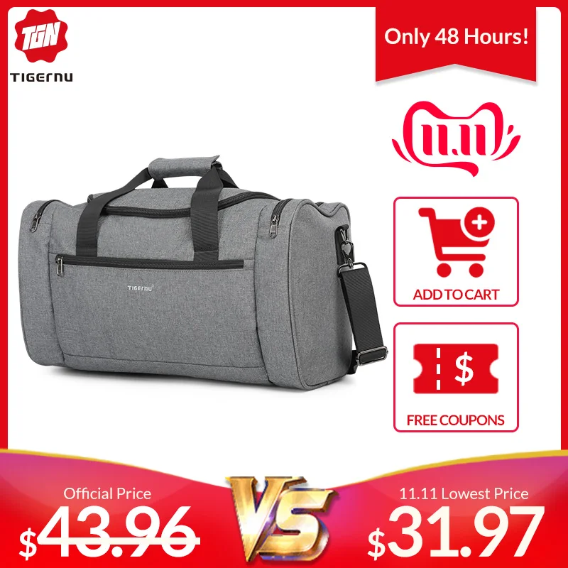 Tigernu 2019 New Large Capacity Travel Bag Men Multifunction Handbag With Shoulder Strap Waterproof High Quality Casual Bag Male
Tigernu 2019 New Large Capacity Travel Bag Men Multifunction Handbag With Shoulder Strap Waterproof High Quality Casual Bag Male